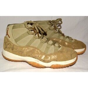 Nike Air Jordan 11 Retro Olive Lux AR0715-200 Women’s Size 8 w/ Box Gold